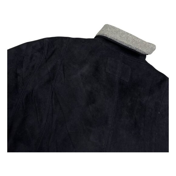 OUTBACK TRADING CO Micro Suede Swing Coat Sherpa Fleece Jacket Womens XL - Picture 5 of 7